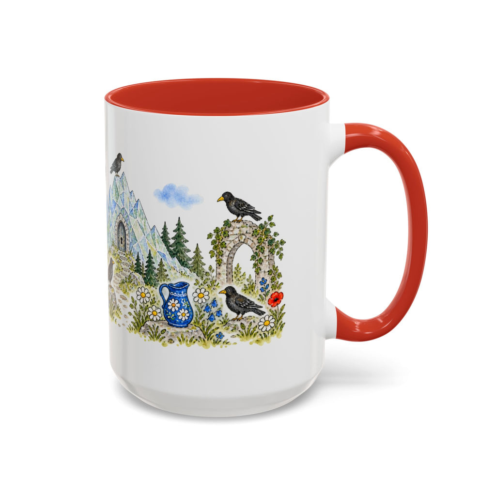 The Seven Ravens Mug | Storybook Fairy Tale Accent Coffee Mug | EveryLegend