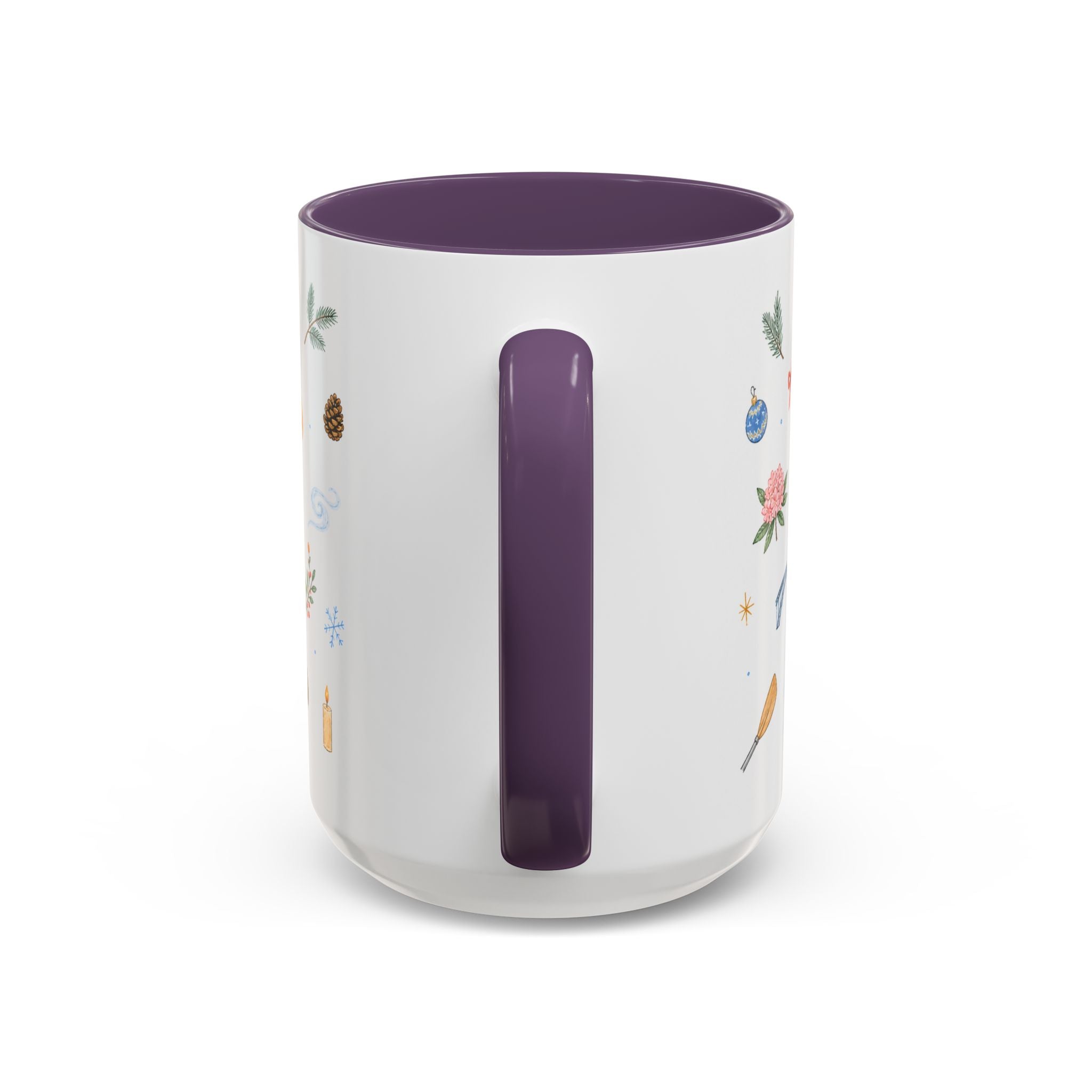 New River Gorge National Park Christmas Mug | Watercolor Travel Souvenir | Holiday Gift | Accent Ceramic Coffee Cup 11oz 15oz