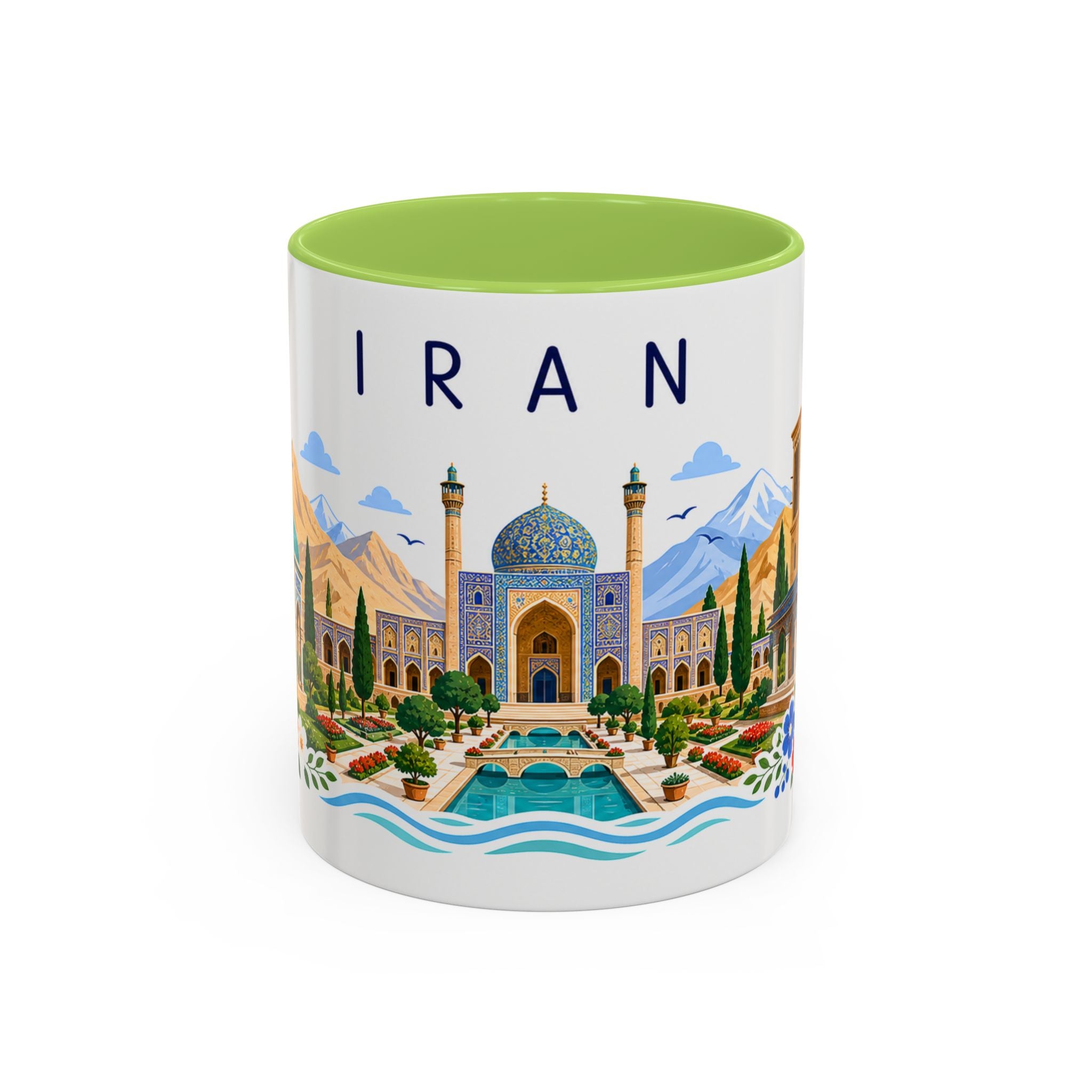 Iran Coffee Mug | Travel Souvenir Accent Mug | Place Gift Ceramic Cup 11oz 15oz