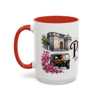 Pune Coffee Mug | India Travel Souvenir | Vintage Illustrated City Gift | 11 oz 15 oz Accent Mug