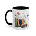 Personalized Reading Teacher Mug | Custom Name Book Lover Coffee Cup | Teacher Appreciation Gift