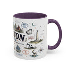 Houston Coffee Mug | Texas Souvenir City Gift | Accent Color Ceramic 11oz 15oz