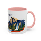 Yosemite Coffee Mug | Travel Destination Souvenir Gift | Accent Color Ceramic 11oz 15oz