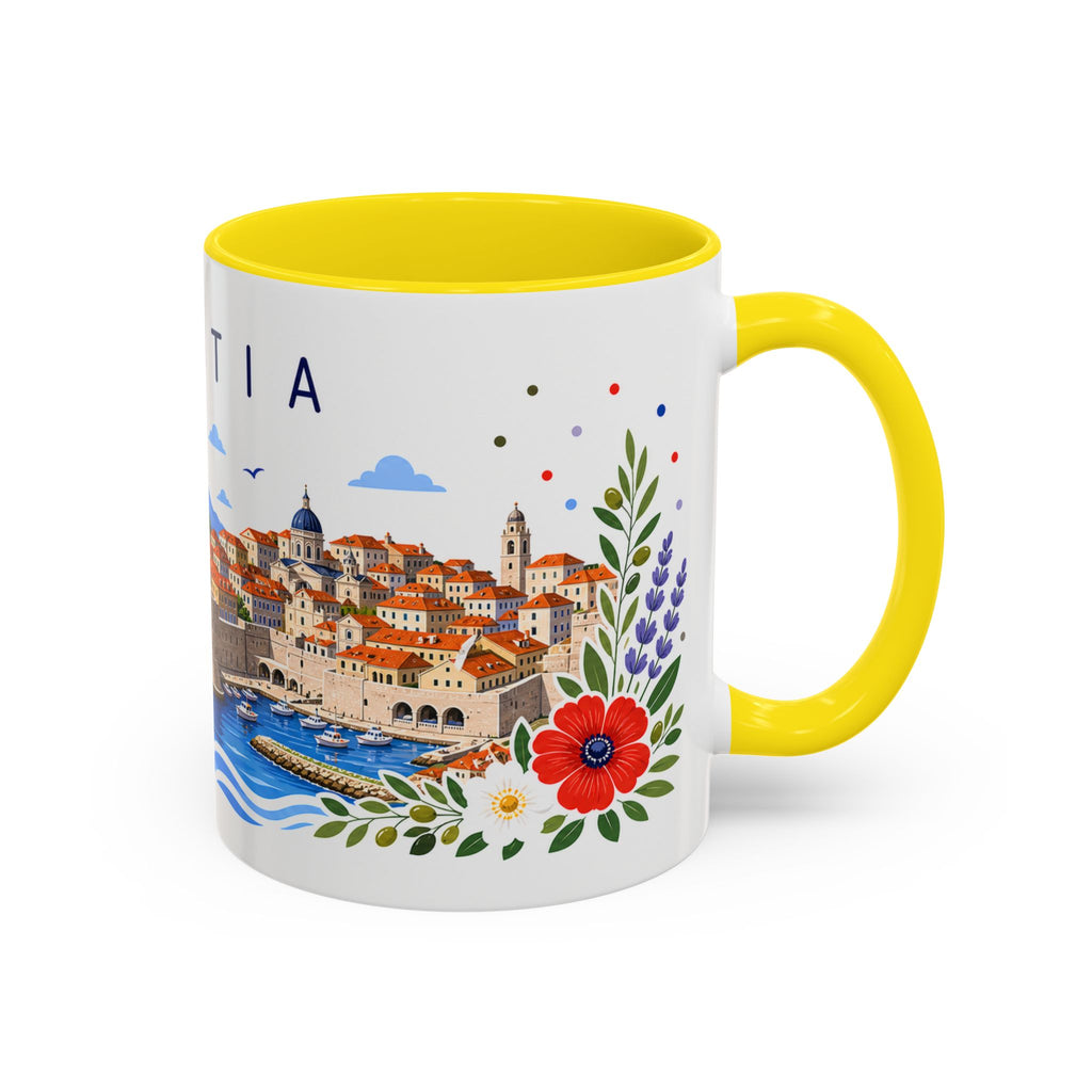Croatia Coffee Mug | Travel Souvenir Accent Mug | Place Gift Ceramic Cup 11oz 15oz