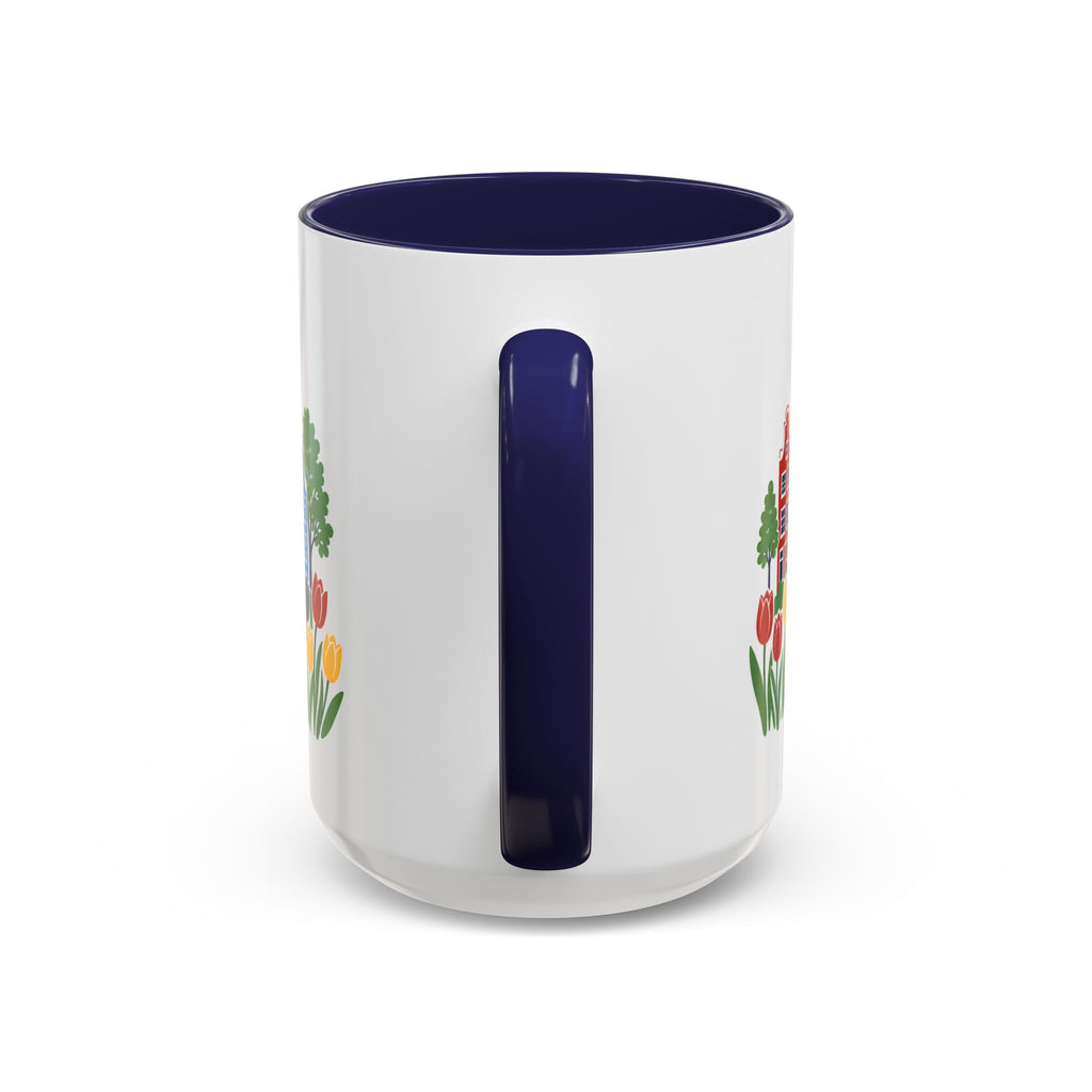 Amsterdam Coffee Mug | Netherlands Travel Souvenir | Porcelain Decal City Gift | 11oz 15oz Accent Mug