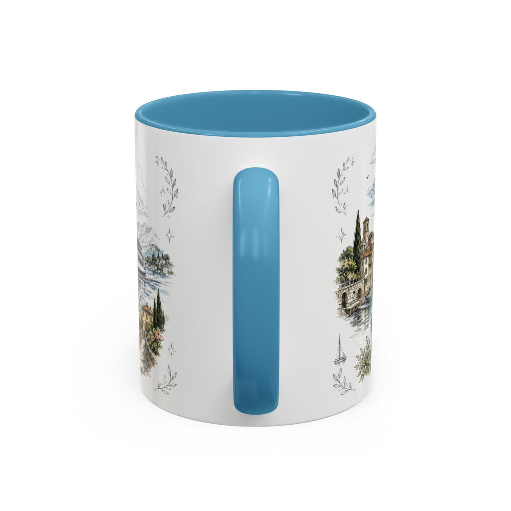 Lake Como Mug, Italy Travel Souvenir, Bucket List Gift, Accent Ceramic Coffee Mug 11oz 15oz