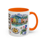 Innsbruck Illustrated Travel Mug | City Souvenir Accent Coffee Mug | 11oz 15oz Ceramic Cup