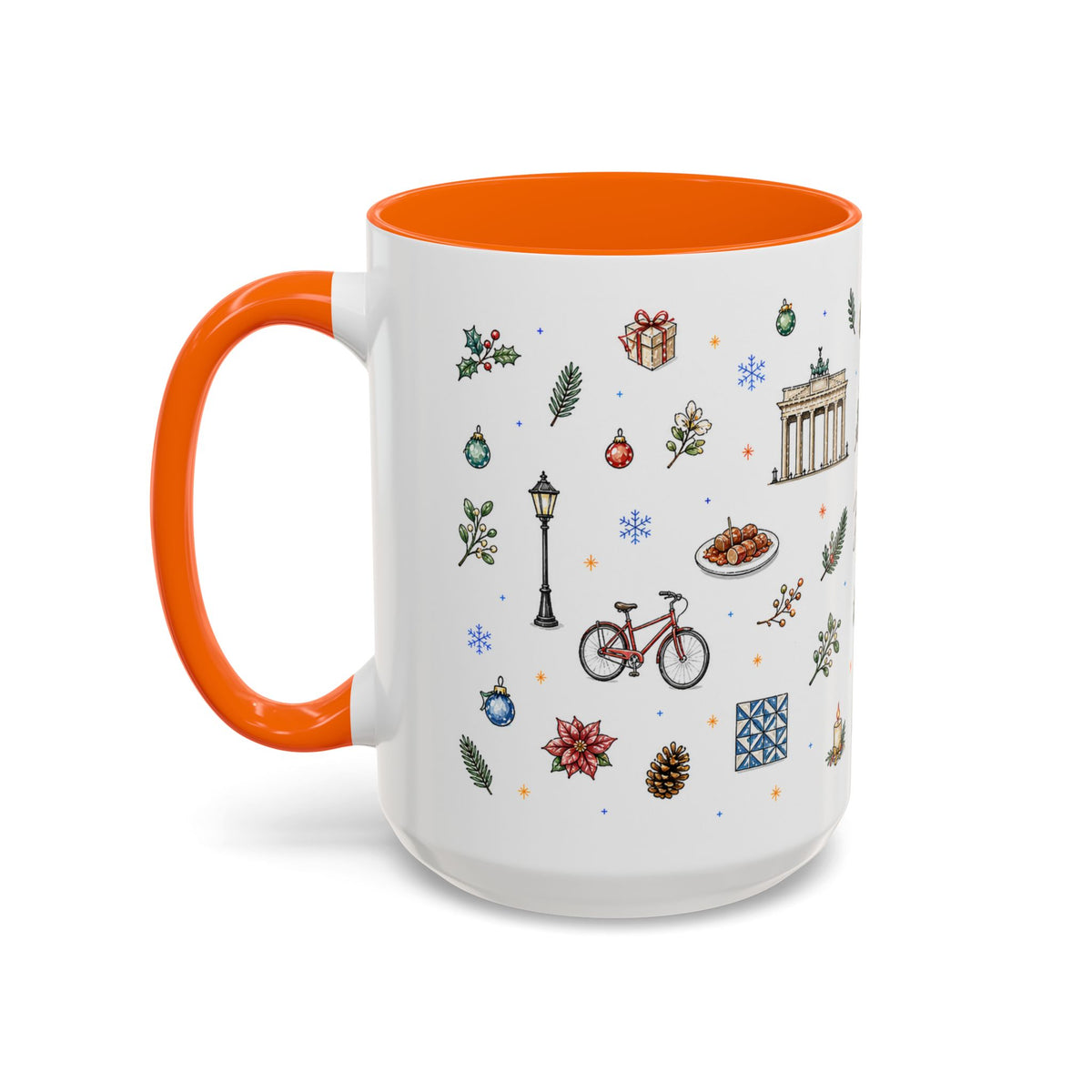 Berlin Christmas Mug | Watercolor City Souvenir, Travel Gift (11oz/15oz)