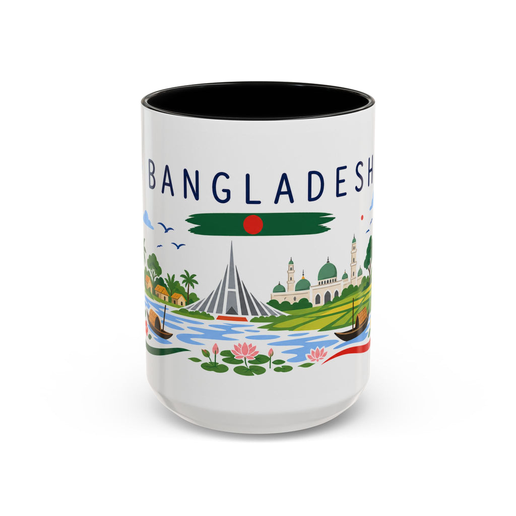 Bangladesh Coffee Mug | Travel Souvenir Accent Mug | Country Gift Ceramic Cup 11oz 15oz