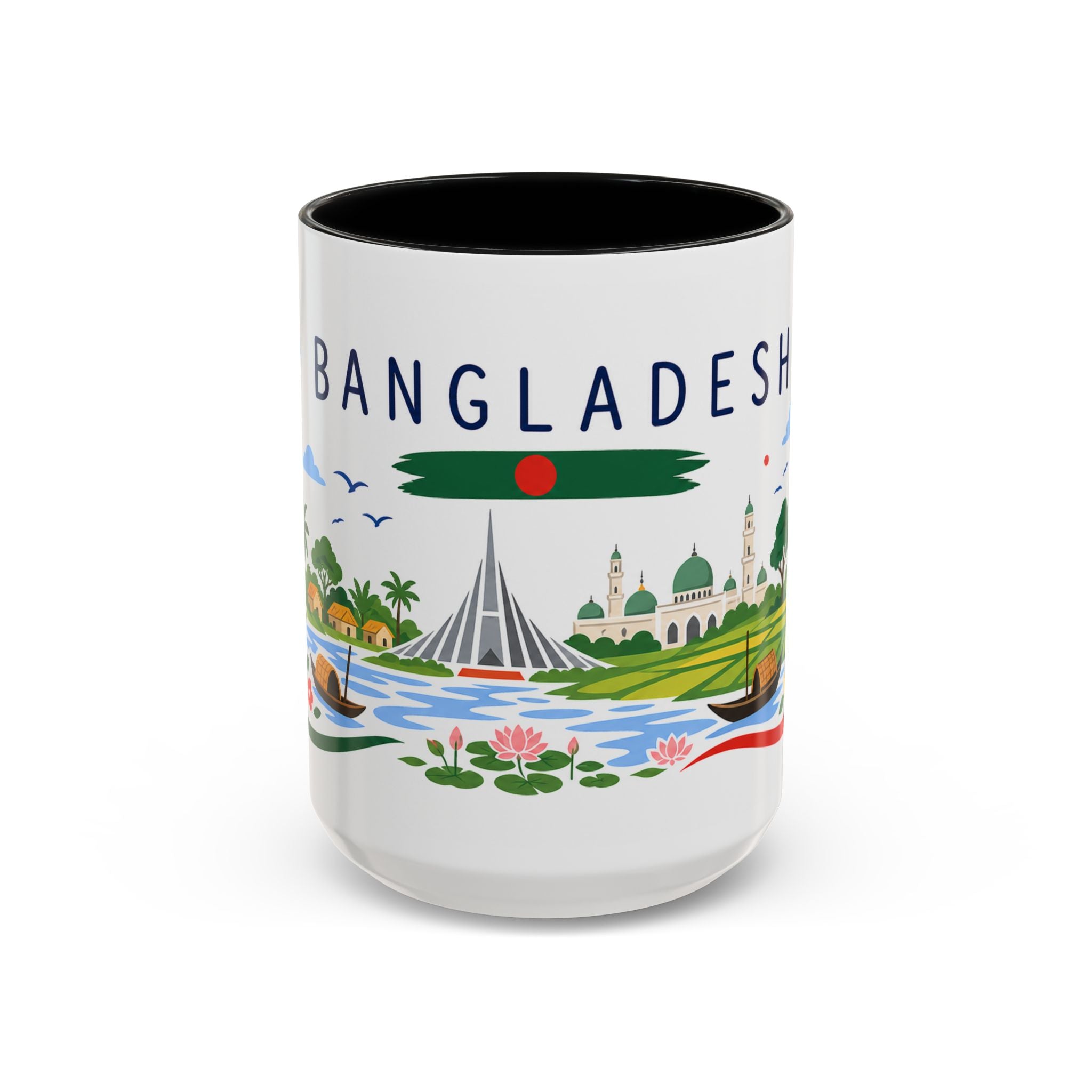 Bangladesh Coffee Mug | Travel Souvenir Accent Mug | Country Gift Ceramic Cup 11oz 15oz