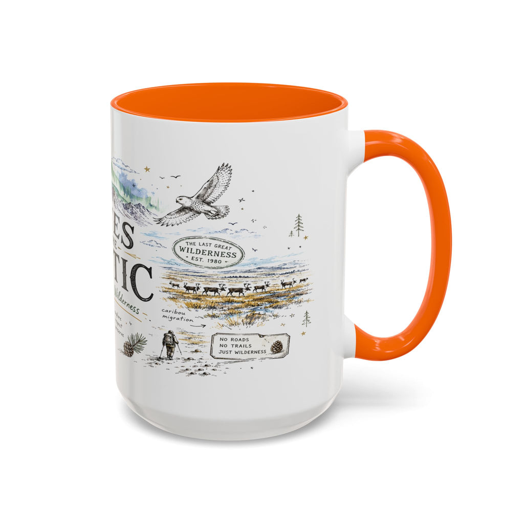Gates of the Arctic National Park Coffee Mug | Alaska Arctic Wilderness Gift | Accent Color Ceramic 11oz 15oz