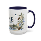 Maine State Mug | Moving Away, Long Distance Friendship Gift | 11oz 15oz Accent Mug