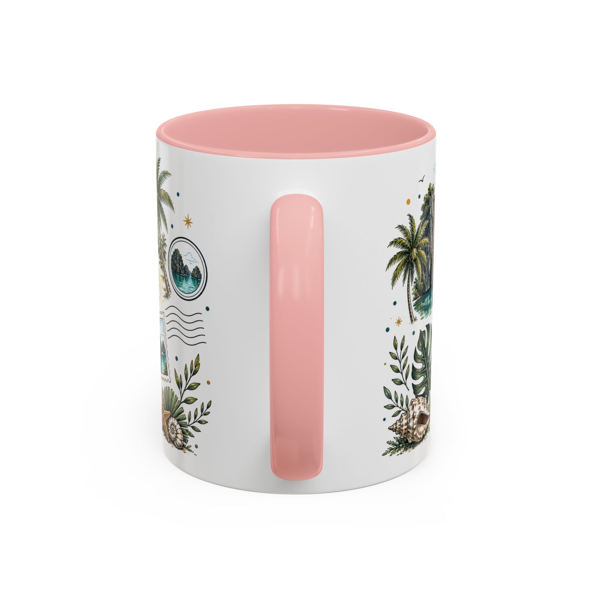 Palawan Coffee Mug | Travel Destination Souvenir Gift | Accent Color Ceramic 11oz 15oz
