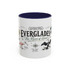 Everglades National Park Coffee Mug | Florida Wetlands Wildlife Kayak Gift | Accent Color Ceramic 11oz 15oz