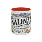 Salinas Coffee Mug | United States Travel Souvenir | Vintage Illustrated City Gift | 11 oz 15 oz Accent Mug