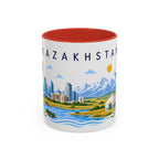 Kazakhstan Coffee Mug | Travel Souvenir Accent Mug | Place Gift Ceramic Cup 11oz 15oz