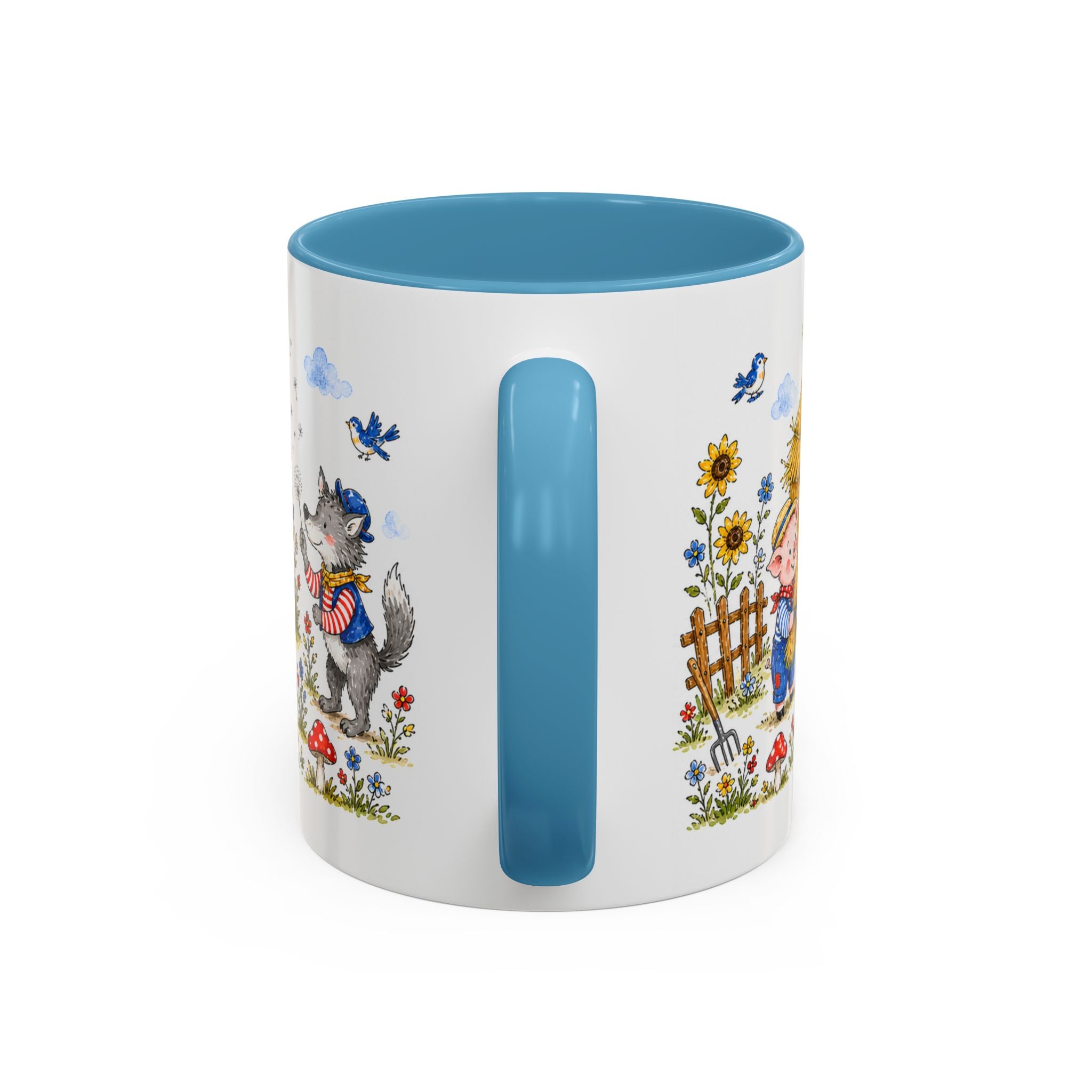 Three Little Pigs Mug | Storybook Fairy Tale Accent Coffee Mug | EveryLegend
