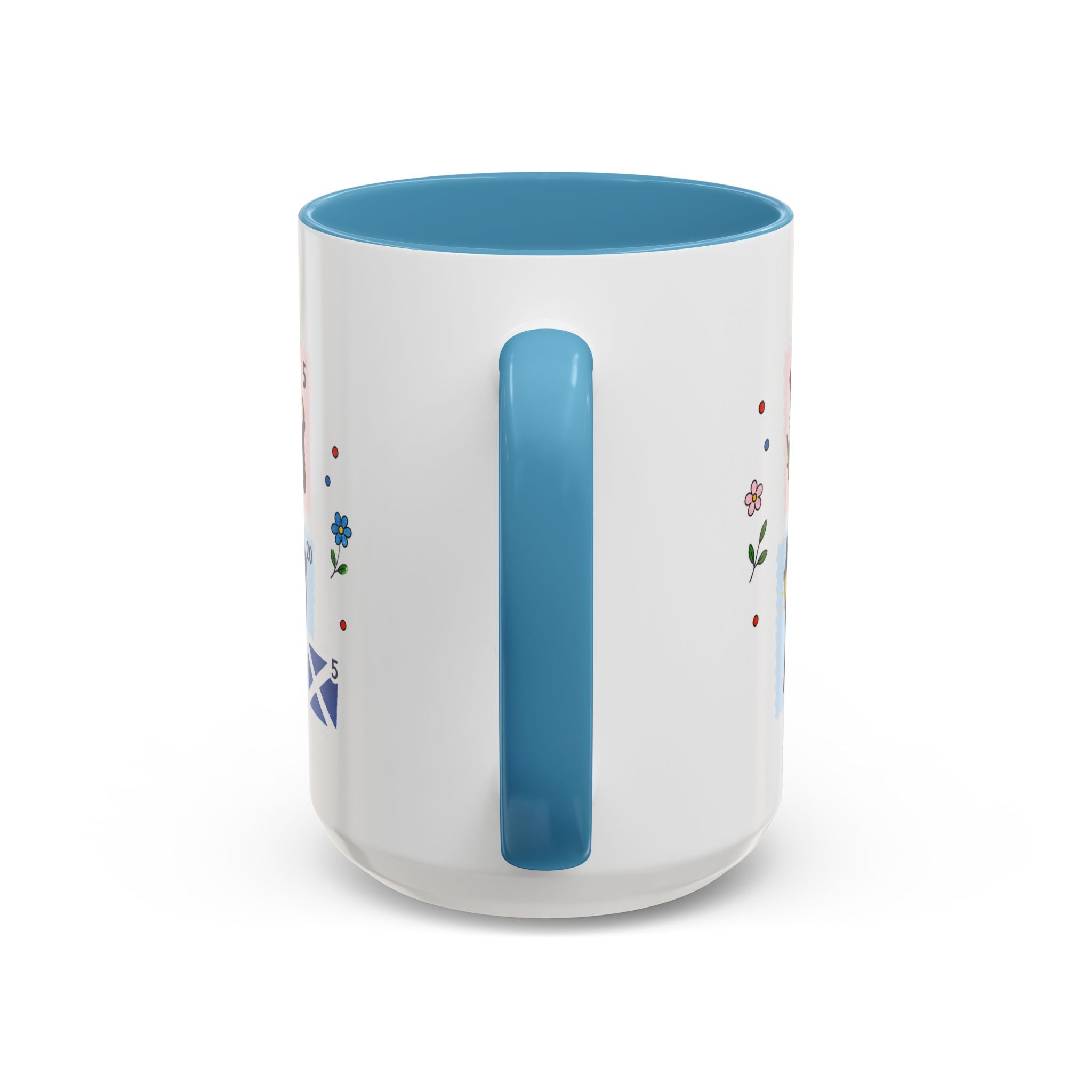 Edinburgh Coffee Mug | Postage Stamp Collage Mug | Travel Souvenir Accent Cup 11oz 15oz