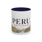 Peru Home Country Mug | Moving Away Gift | Long Distance Friendship | 11 oz 15 oz Accent Mug