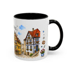 Rothenburg Illustrated Travel Mug | Germany Souvenir Accent Coffee Mug | 11oz 15oz Ceramic Cup