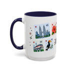 Kuala Lumpur Coffee Mug | Postage Stamp Collage Mug | Travel Souvenir Accent Cup 11oz 15oz