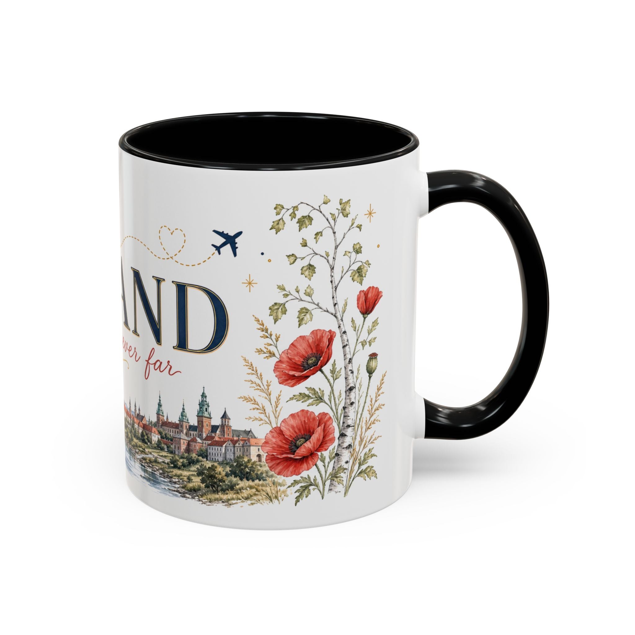 Poland Home Country Mug | Moving Away Gift | Long Distance Friendship | 11 oz 15 oz Accent Mug
