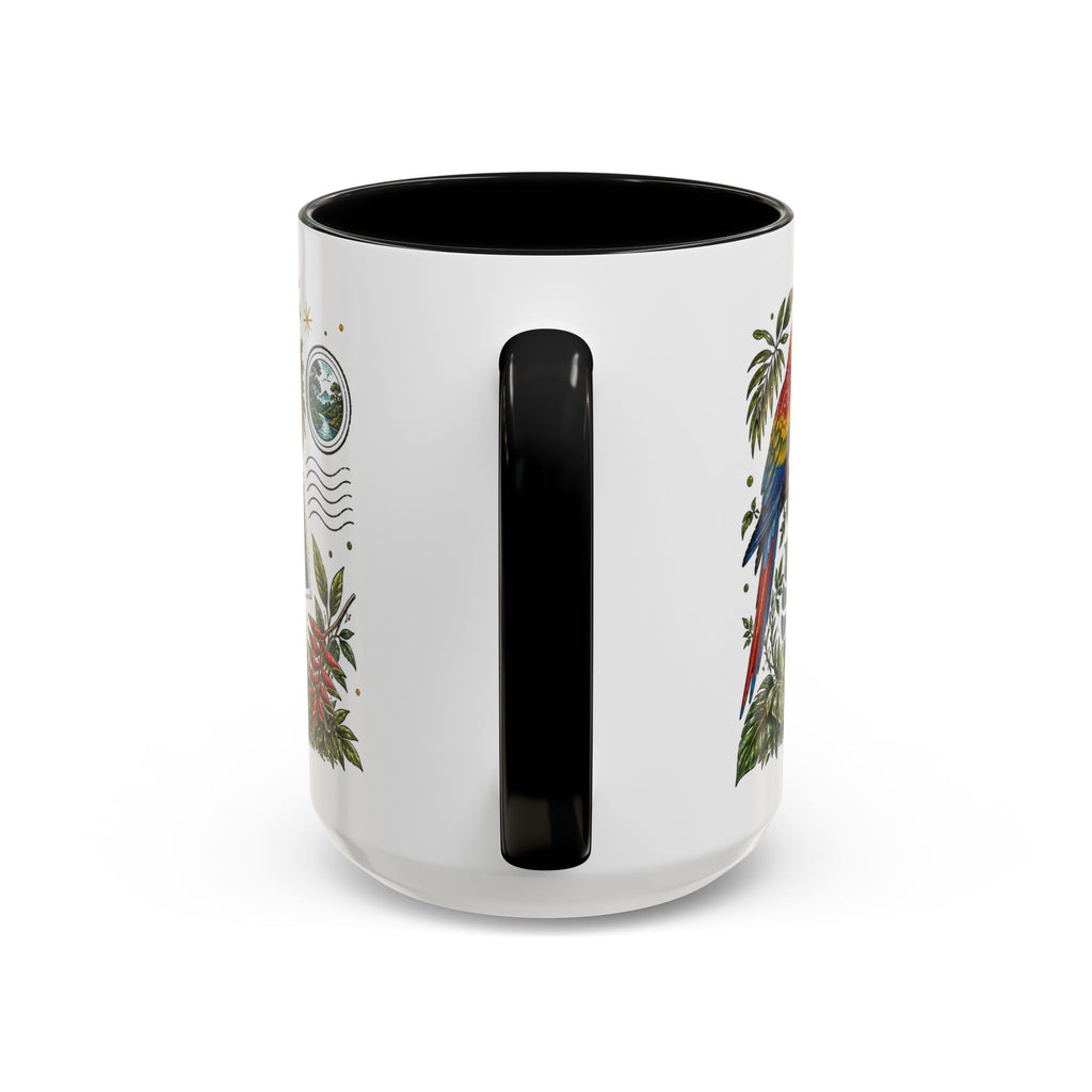 Amazon Rainforest Coffee Mug | Travel Destination Souvenir Gift | Accent Color Ceramic 11oz 15oz