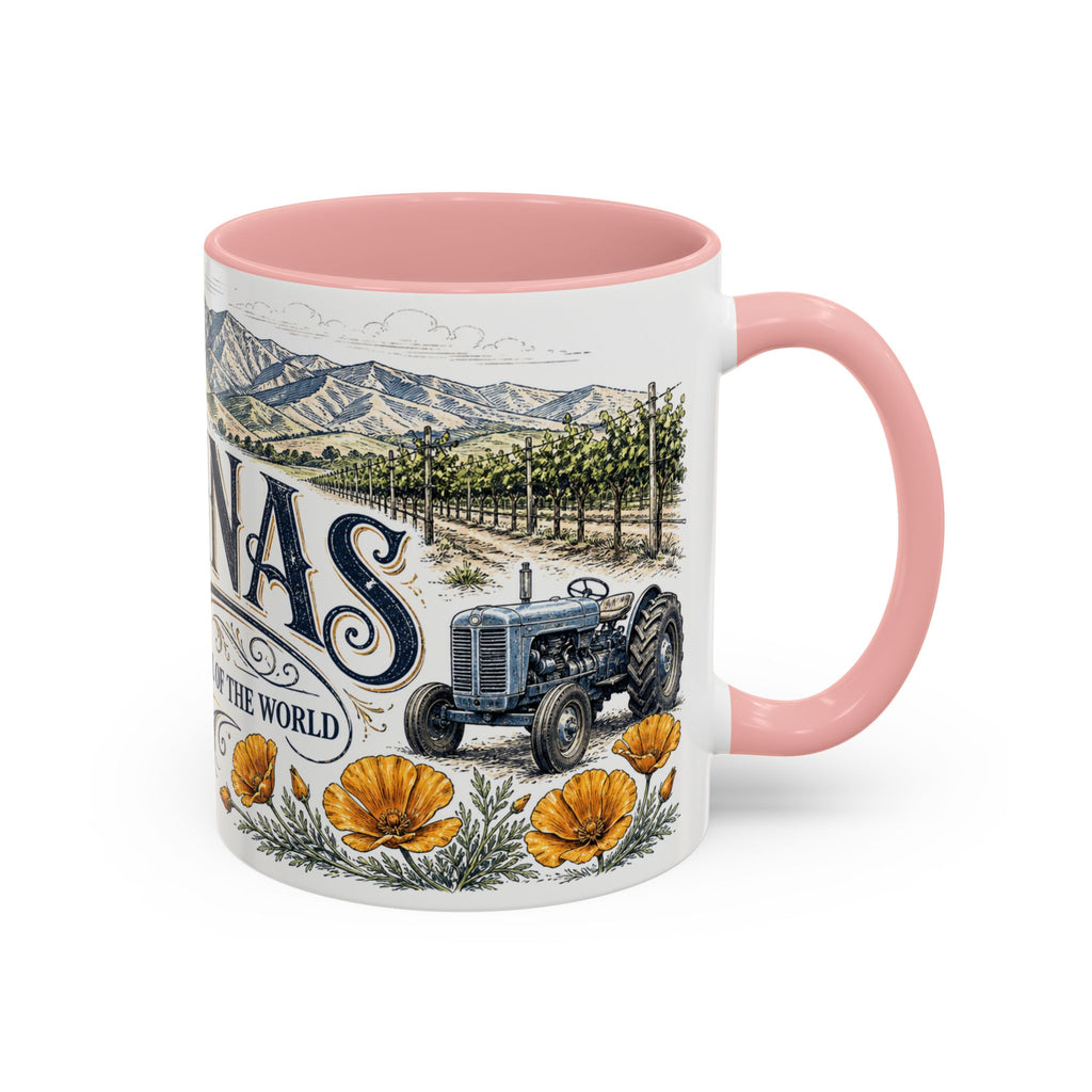 Salinas Coffee Mug | United States Travel Souvenir | Vintage Illustrated City Gift | 11 oz 15 oz Accent Mug