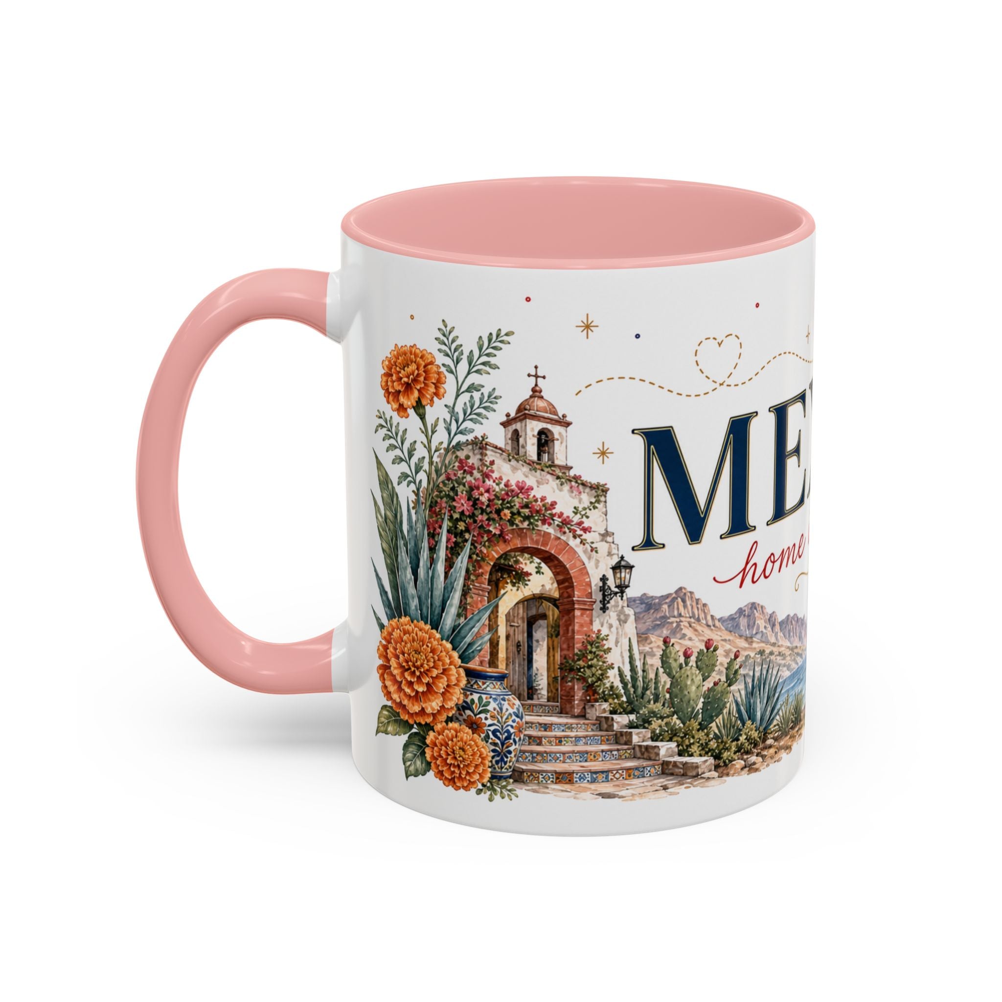Mexico Home Country Mug | Moving Away Gift | Long Distance Friendship | 11 oz 15 oz Accent Mug