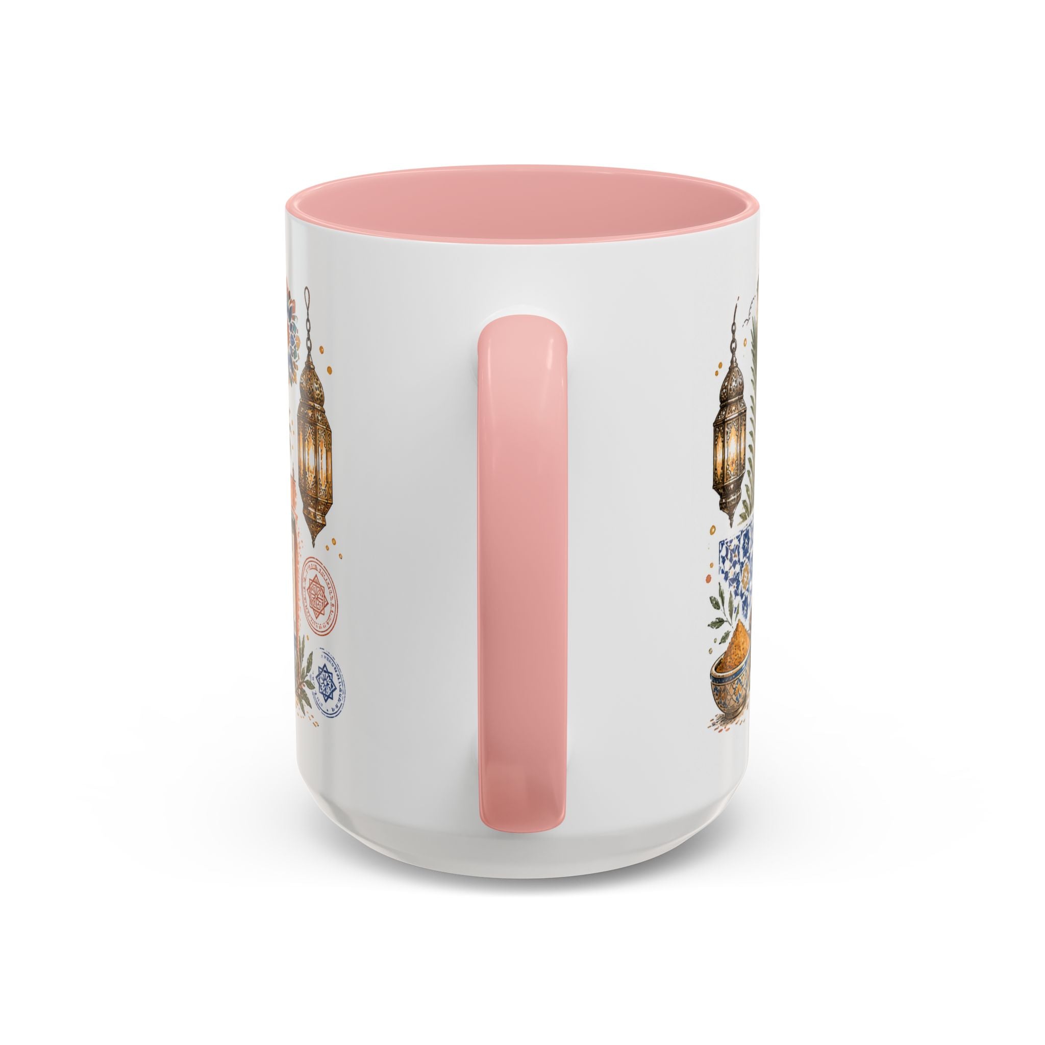 Marrakech Medina Coffee Mug | Travel Destination Souvenir Gift | Accent Color Ceramic 11oz 15oz