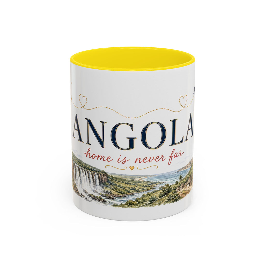 Angola Home Country Mug | Moving Away Gift | Long Distance Friendship | 11 oz 15 oz Accent Mug
