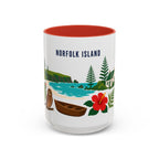Norfolk Island Coffee Mug | Travel Souvenir Accent Mug | Country Gift Ceramic Cup 11oz 15oz