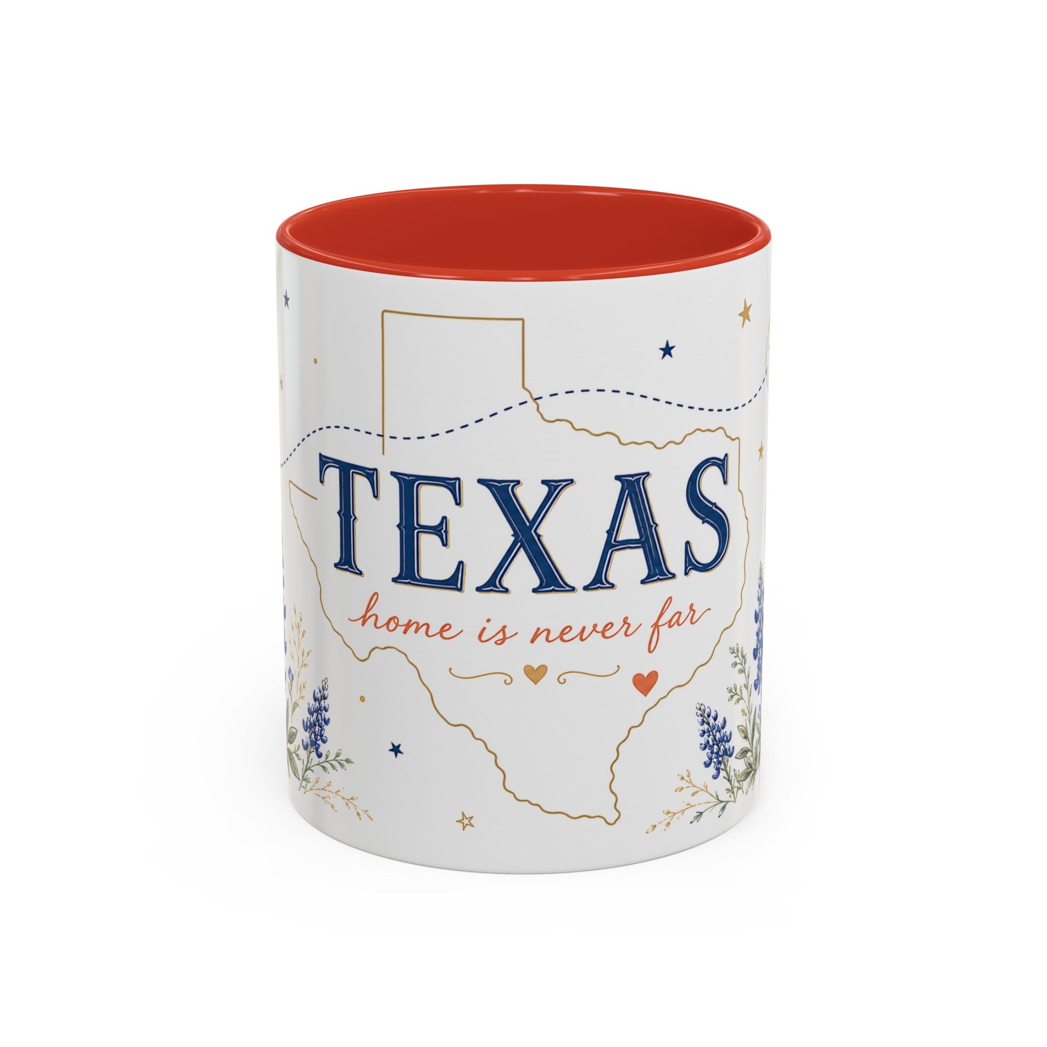 Texas State Map Mug | Bluebonnet Botanical Design, Home Reminder Coffee Cup