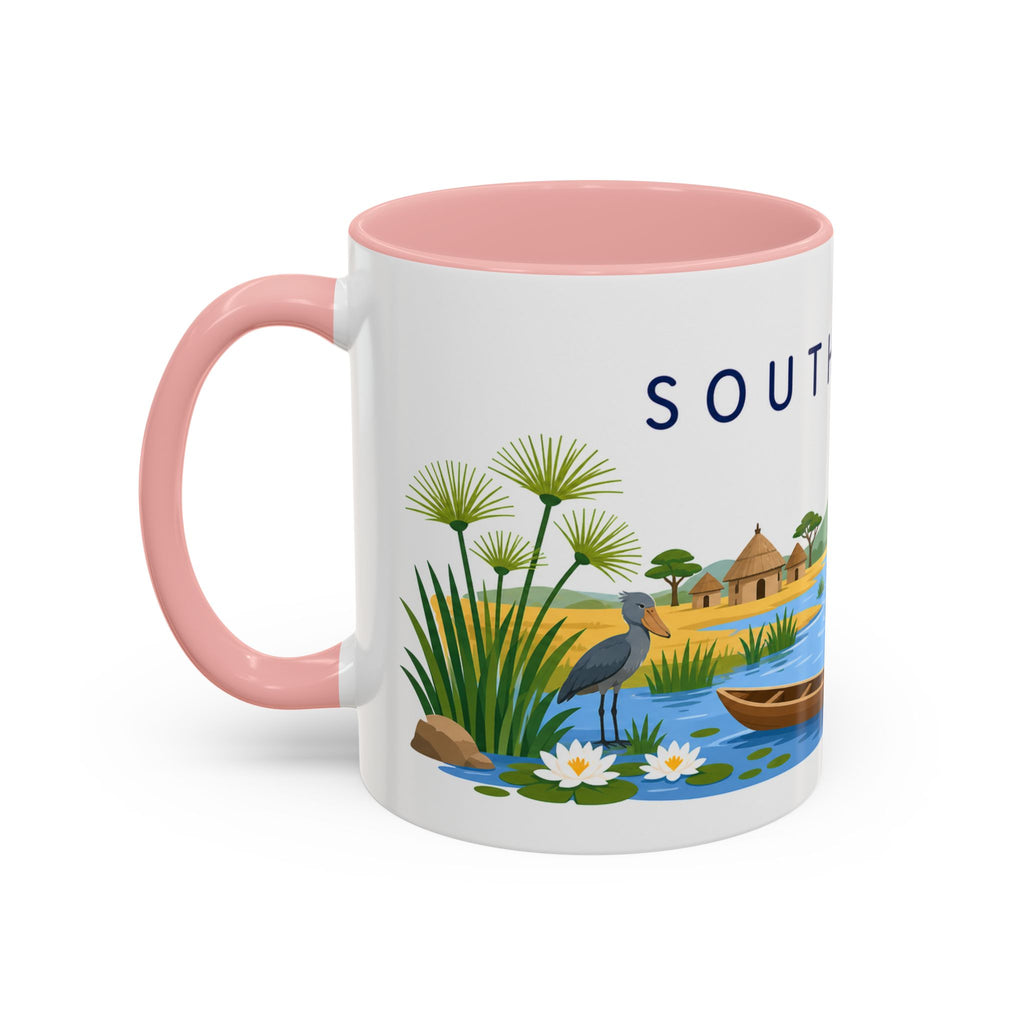 South Sudan Coffee Mug | Travel Souvenir Accent Mug | Country Gift Ceramic Cup 11oz 15oz