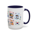 Seoul Coffee Mug | Postage Stamp Collage Mug | Travel Souvenir Accent Cup 11oz 15oz