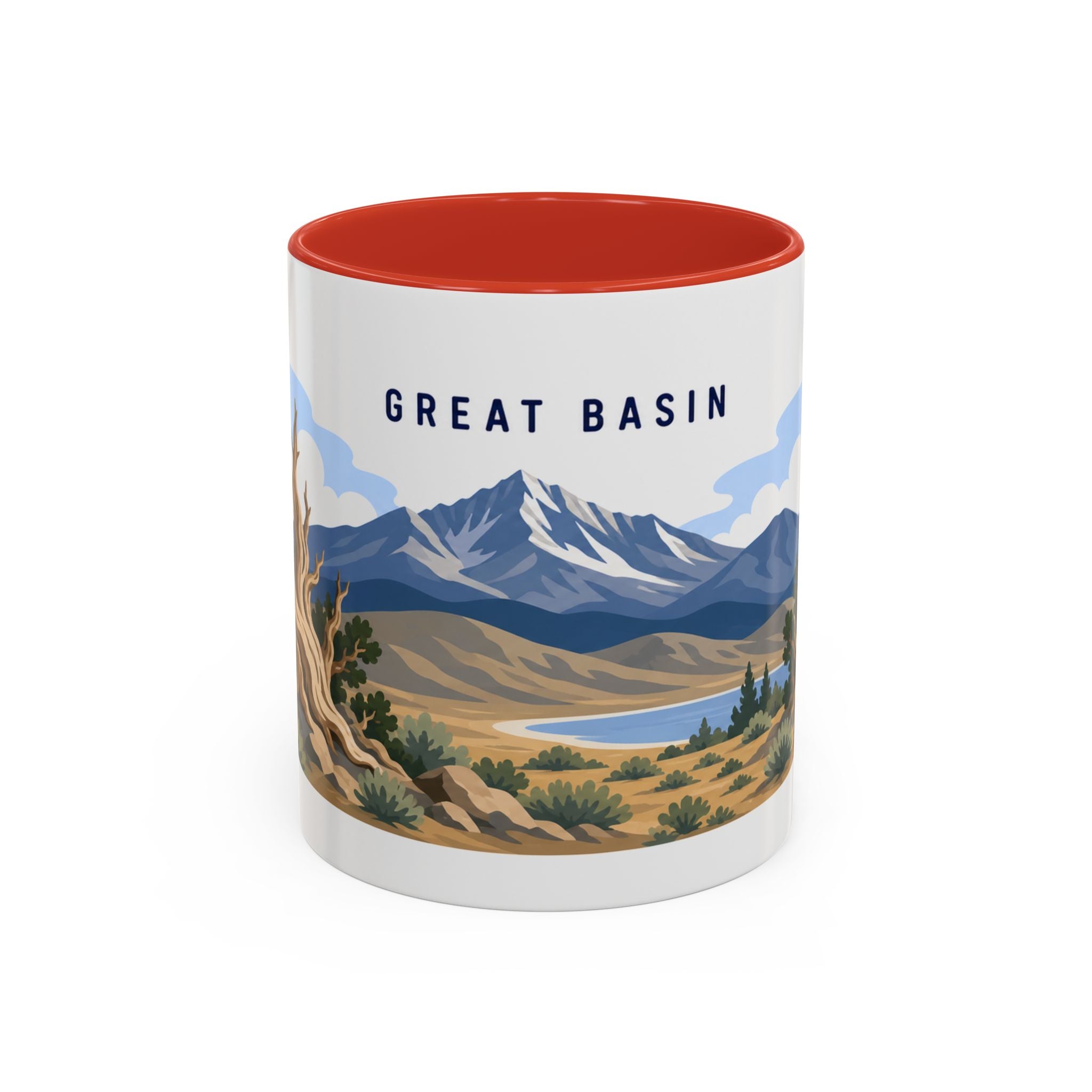 Great Basin National Park Coffee Mug | Solid Color Block Park Souvenir | 11oz 15oz Accent Mug