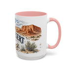 Gobi Desert Mug, Mongolia Travel Souvenir, Bucket List Gift, Accent Ceramic Coffee Mug 11oz 15oz