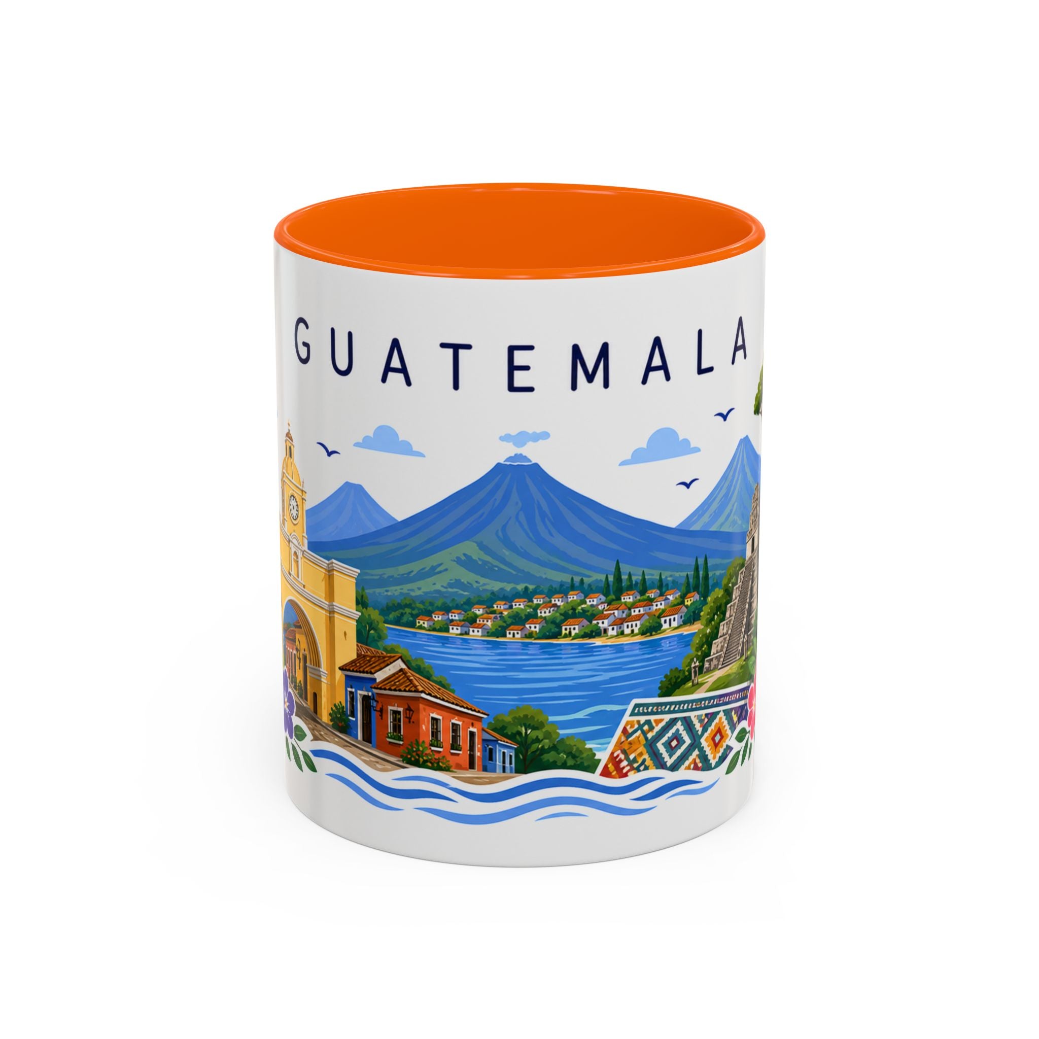 Guatemala Coffee Mug | Travel Souvenir Accent Mug | Place Gift Ceramic Cup 11oz 15oz