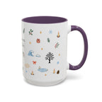 Indiana Dunes National Park Christmas Mug | Watercolor Travel Souvenir | Holiday Gift | Accent Ceramic Coffee Cup 11oz 15oz