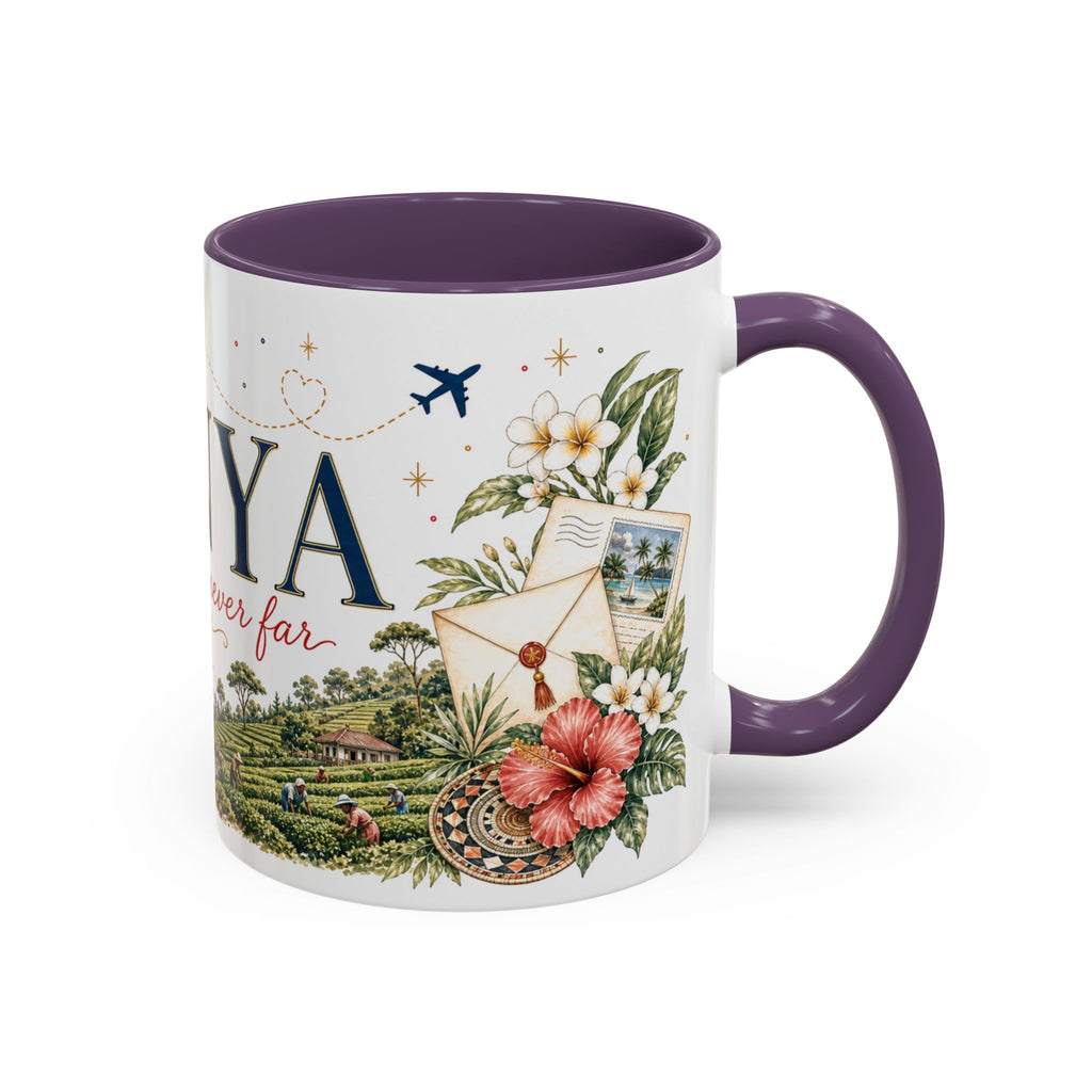 Kenya Home Country Mug | Moving Away Gift | Long Distance Friendship | 11 oz 15 oz Accent Mug