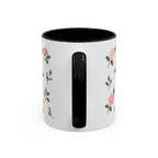 North Dakota Wild Prairie Rose Mug, State Flower Floral Coffee Cup, 11oz Botanical Gift