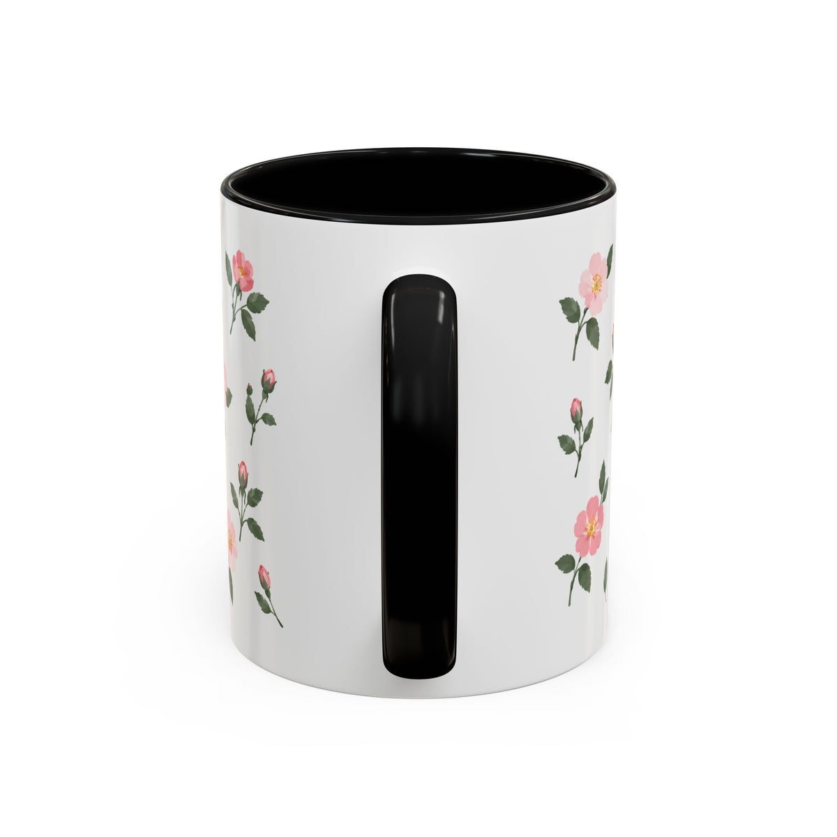 North Dakota Wild Prairie Rose Mug, State Flower Floral Coffee Cup, 11oz Botanical Gift
