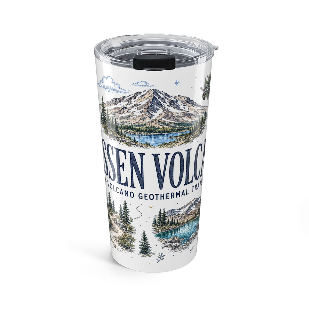 Lassen Volcanic National Park 20oz Tumbler | California Volcano Geothermal Hiking Gift | Insulated Stainless Steel Travel Cup