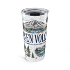 Lassen Volcanic National Park 20oz Tumbler | California Volcano Geothermal Hiking Gift | Insulated Stainless Steel Travel Cup