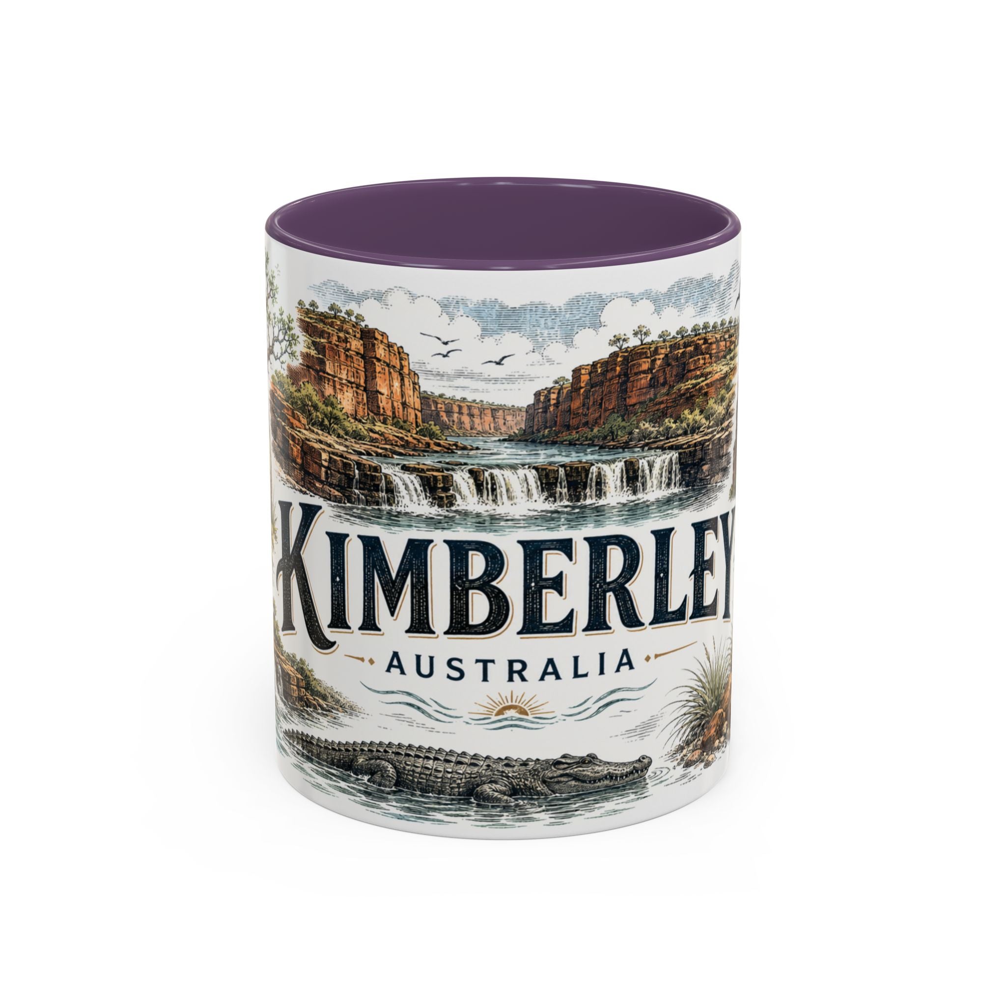 Kimberley Mug, Australia Travel Souvenir, Bucket List Gift, Accent Ceramic Coffee Mug 11oz 15oz