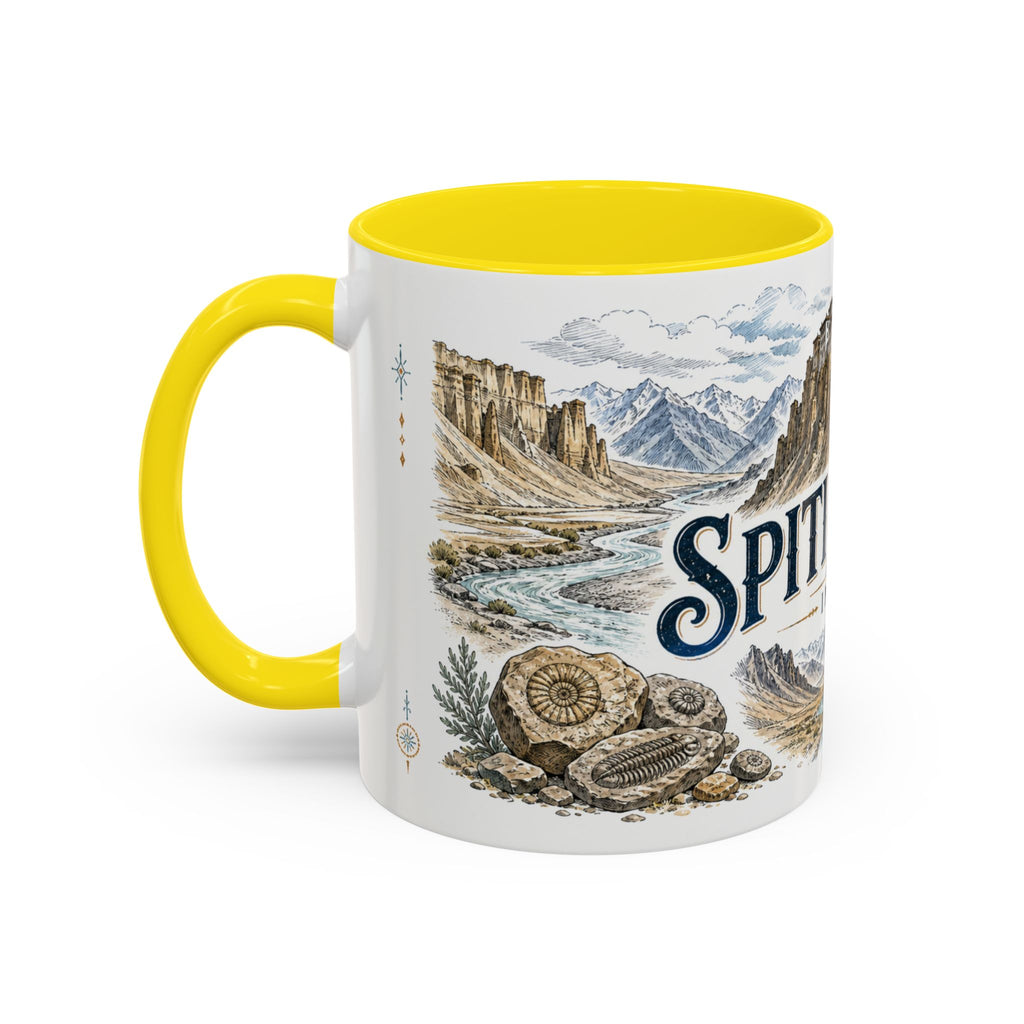 Spiti Valley Mug, India Travel Souvenir, Bucket List Gift, Accent Ceramic Coffee Mug 11oz 15oz
