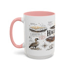 Haleakala National Park Coffee Mug | Hawaii Maui Sunrise Crater Gift | Accent Color Ceramic 11oz 15oz
