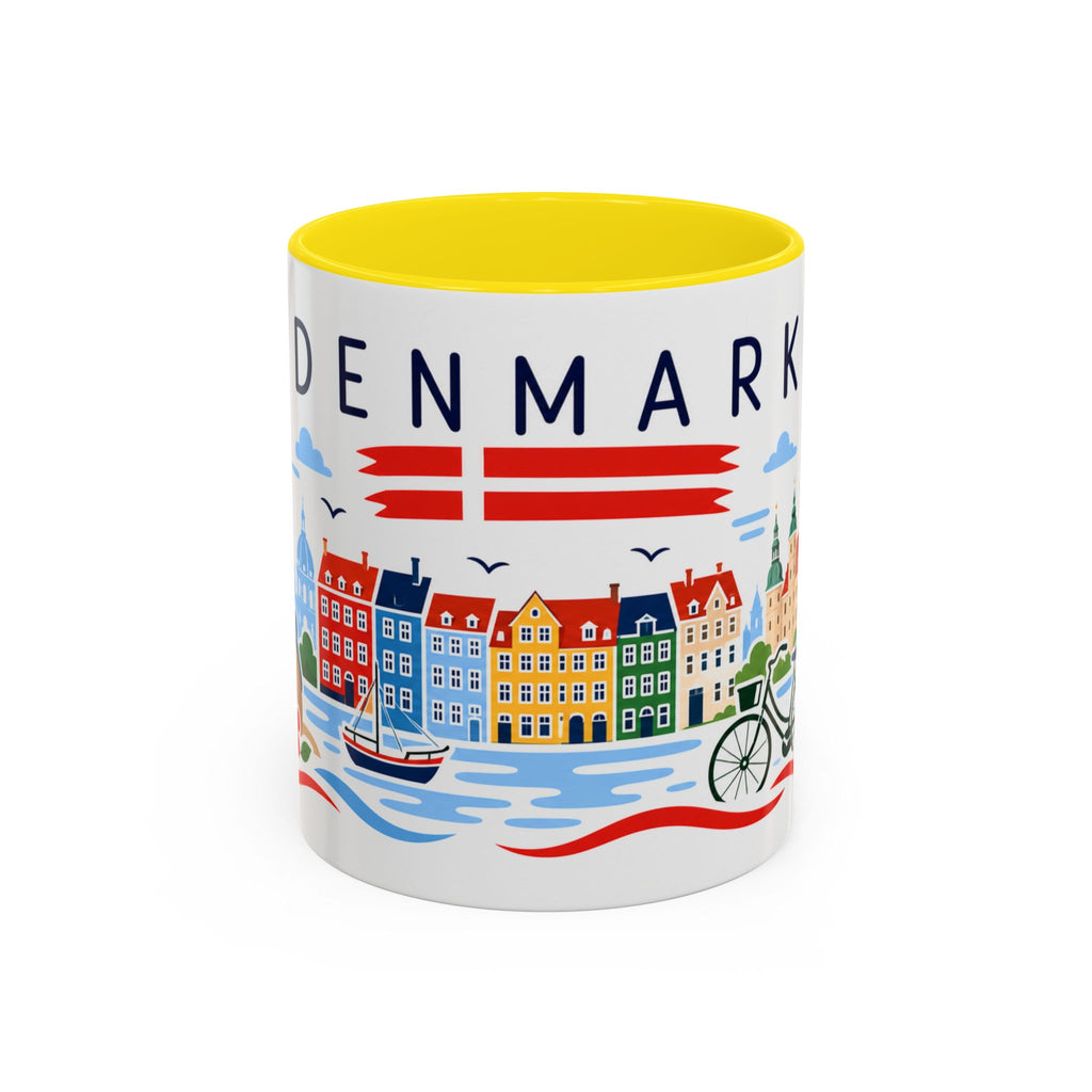 Denmark Coffee Mug | Travel Souvenir Accent Mug | Country Gift Ceramic Cup 11oz 15oz