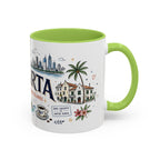 Jakarta Coffee Mug | Indonesia Souvenir Travel Gift | Accent Color Ceramic 11oz 15oz