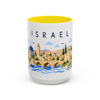Israel Coffee Mug | Travel Souvenir Accent Mug | Place Gift Ceramic Cup 11oz 15oz